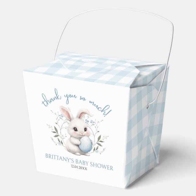 Somebunny ist auf dem Way Boy Easter Baby Shower Geschenkschachtel (Vorderseite)