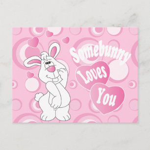 Somebunny Liebe You Bunny Postkarte