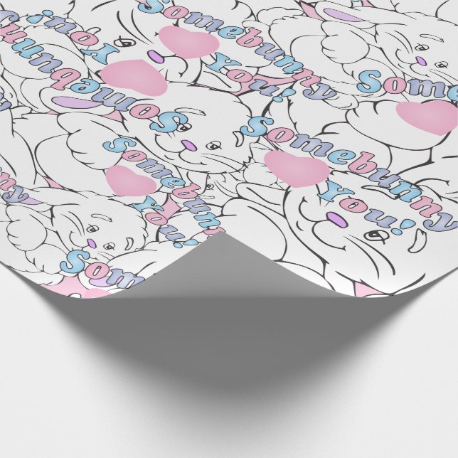 Somebunny Liebe You Geschenkpapier (Ecke)