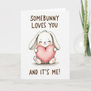 Somebunny liebt dich Karte