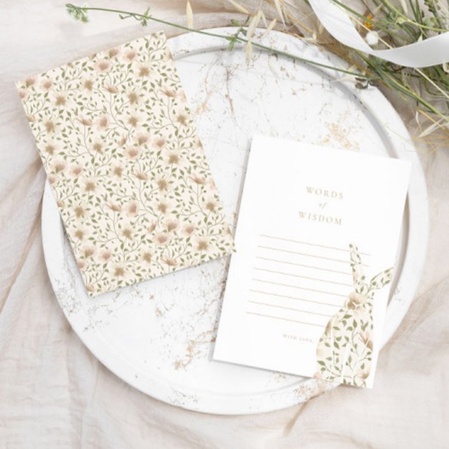 Somebunny Spring Words of Wisdom Baby Advice Hinweiskarte (Von Creator hochgeladen)