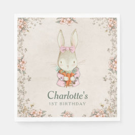 Somebunny wird ein Geburtstagsservietten Serviette