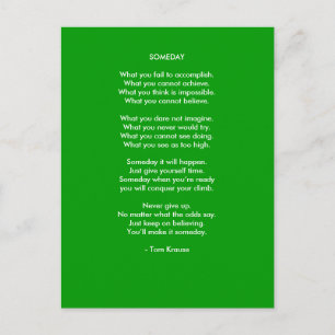Someday Postkarte