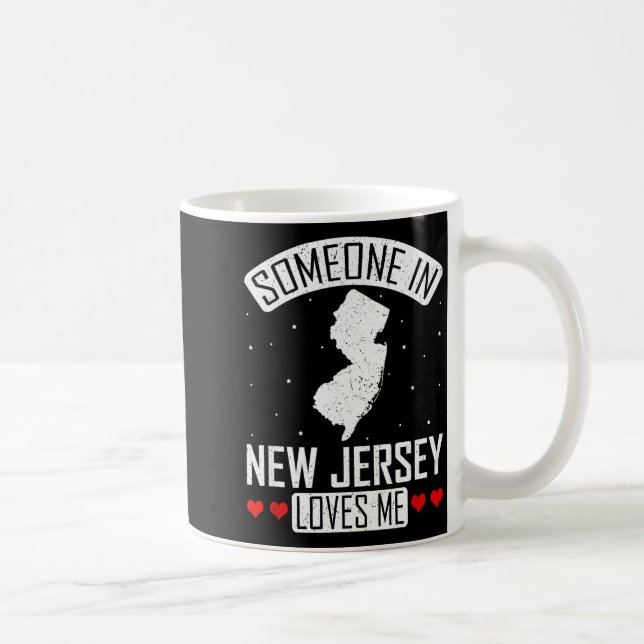 Someone In New Jersey Loves Me Nj State Souvenir G Kaffeetasse (Rechts)