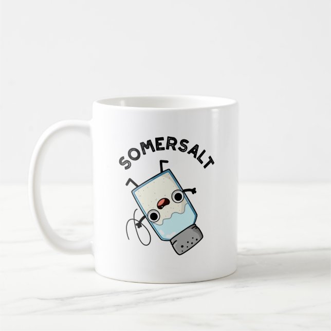 Somersalz Funny Somersault Salt Pun Kaffeetasse (Links)