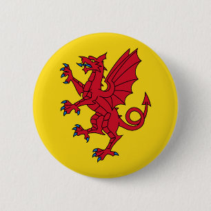 Somerset Flag England Dragesymbol Button