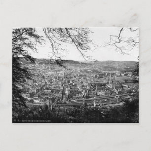 Somerset, Großbritannien, Panorama der Stadt Bath Postkarte