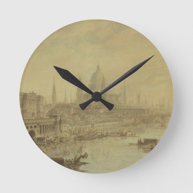 Somerset-Haus, St Paul Kathedrale und Blackfria Runde Wanduhr (Vorderseite)