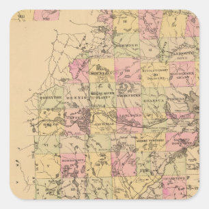 Somerset Landkreis, Maine Quadratischer Aufkleber