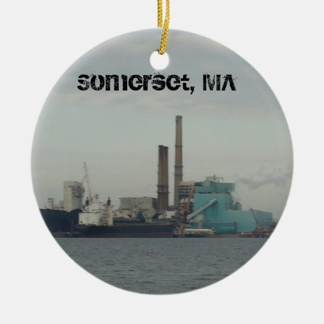 Somerset, MA Keramik Ornament (Vorne)