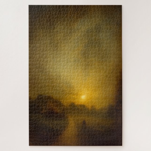 Somerset-Sonnenuntergang Pfad im Stil von Turner P Puzzle (Vertikal)