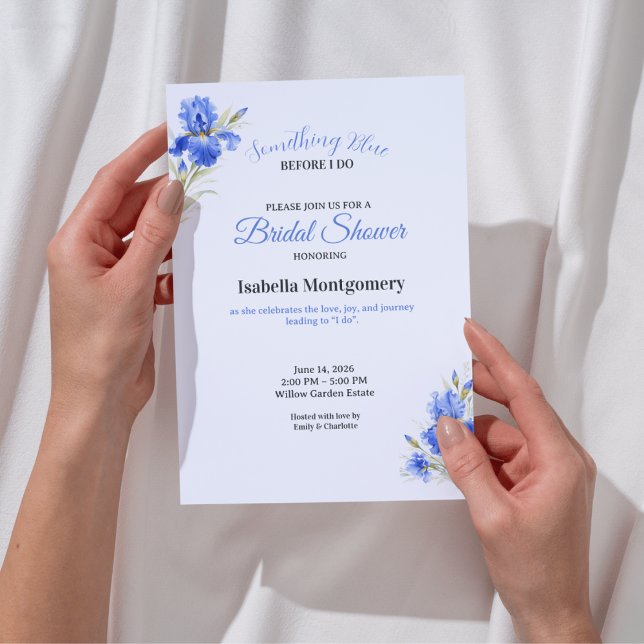 Something Blue Before Do Brautparty-Einladungen Einladung (Something Blue Before Do Bridal Shower Invitations
)