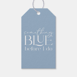 Something Blue Before I Do Brautparty Geschenkanhänger
