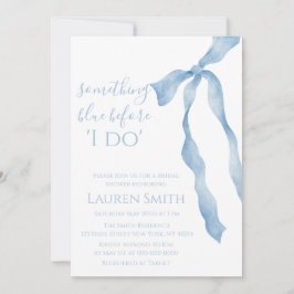 Something Blue Before I Do" Bridal Shower Invitati Einladung