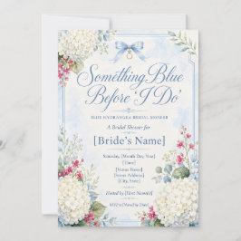 Something Blue Brautparty | Blaue Hortensie Einladung