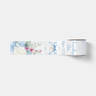 Something Blue Brautparty | Blaue Hortensie Satinband