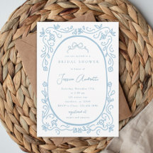 Something Blue Brautparty-Einladung