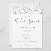 Something Blue Bridal Shower Invitation