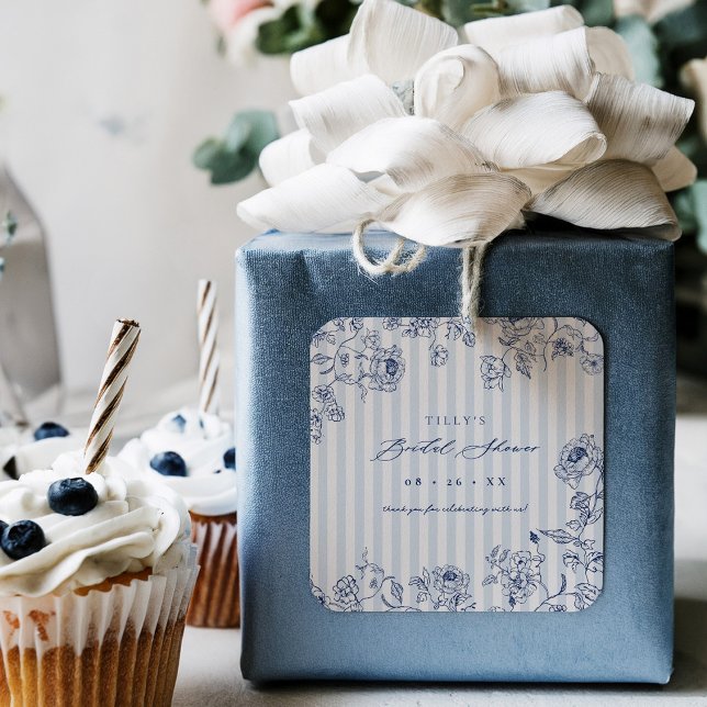 Something Blue Favor Stickers Bridal Shower Labels (Von Creator hochgeladen)