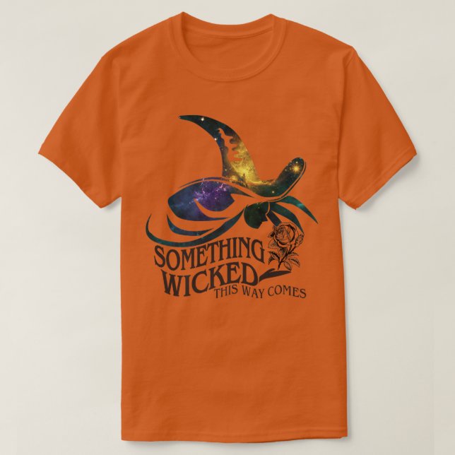 Something Wicked This Way Comes Spooky Witches Hal T-Shirt (Design vorne)