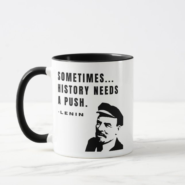 Sometimes...history needs a push tasse (Links)