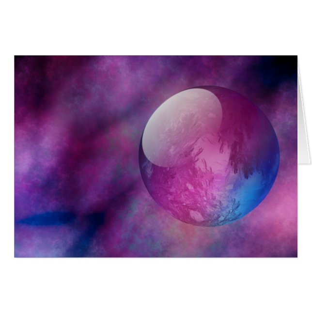 Somewhere in Outer Space Card (Vorderseite (Horizontal))
