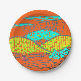 Somewhere / Sometime Dinner Plate Pappteller