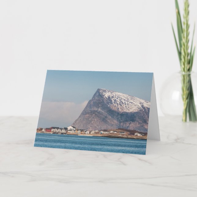 Sommaroy Island Norwegen Karte (Vorderseite)