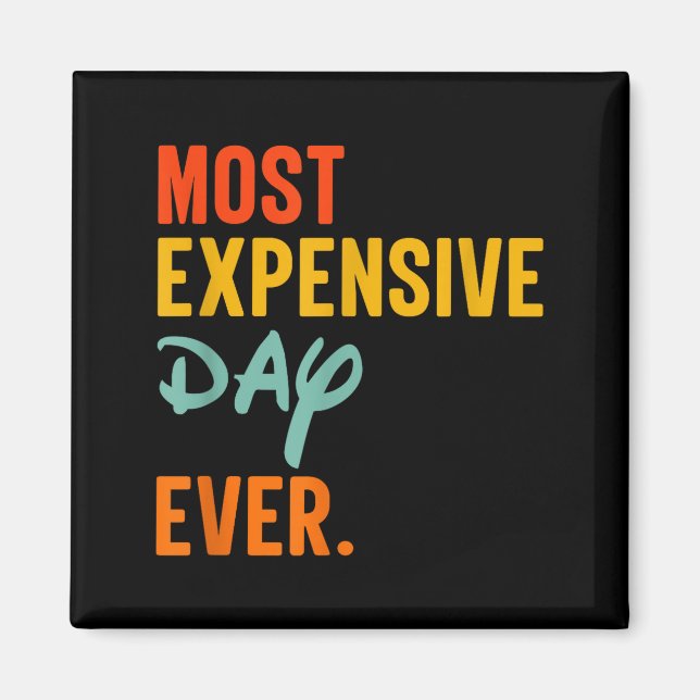 Sommas Most Expensive Day Ever Funny Family Vacati Magnet (Vorne)