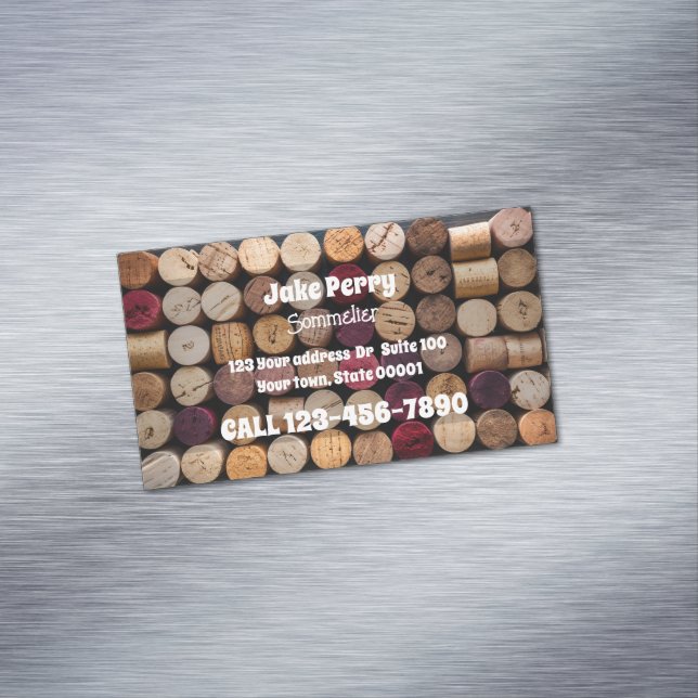 Sommelier Liquor Store Magnetische Visitenkarte (Beispiel)
