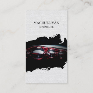 Sommelier Weinkeller Alkohol Visitenkarte