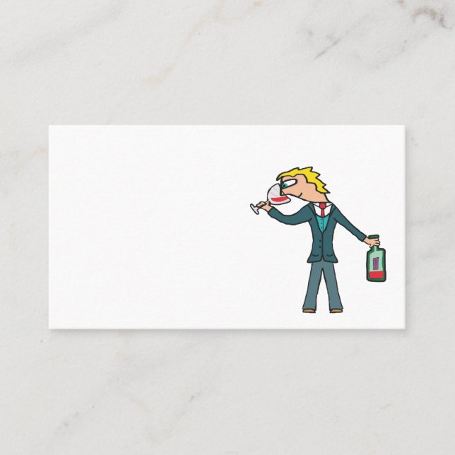 Sommelier-Weinverkostung Visitenkarte (Vorderseite)