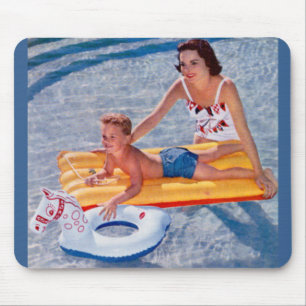 Sommer 1950 im Pool Mousepad