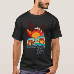 Sommer 1973 B Tag Sonnenuntergang Palmen Bäume Son T-Shirt