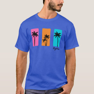 Sommer 1980er Jahre Palm Tree Vintag Vibes T-Shirt