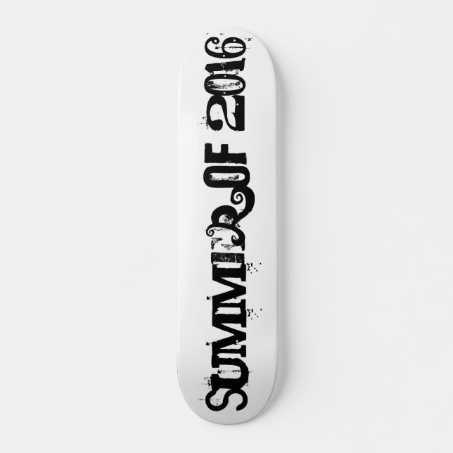 Sommer 2016 Schwarze Funny Typografy Skateboard (Vorne)