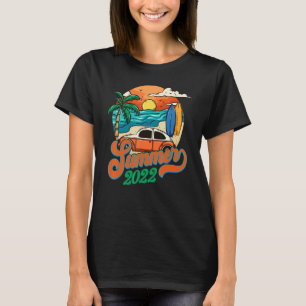 Sommer 2022 Beach Bummer Sommer Urlaub Auto Palm T-Shirt