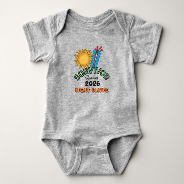 Sommer 26 Hitzewelle Baby Body Strampler (Vorderseite)