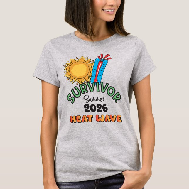Sommer 26 Hitzewelle Damen Basic T-Shirt (Vorderseite)