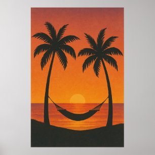 Sommer 4, Sonnenuntergang über Lavendel, saisonale Poster