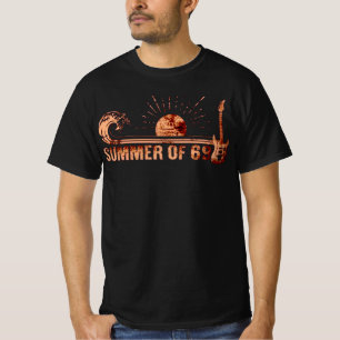 Sommer 69 Retro-Gitarre Sonnenuntergang T-Shirt