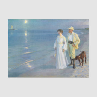 Sommer Abend am Strand in Skagen, P.S. Kroyer Seidenpapier