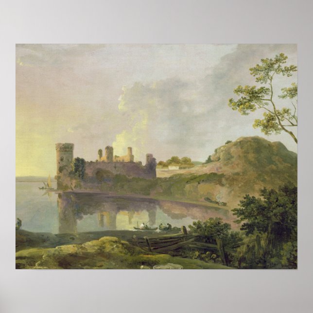Sommer Abend (Burg Caernarvon) c.1764-65 (Öl) Poster (Vorne)
