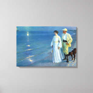Sommer-Abend Skagen Strand Peder Severin Krøyer Leinwanddruck