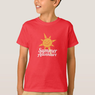 Sommer-Abenteuer-Hauptlager-Logo - Kind T-Shirt