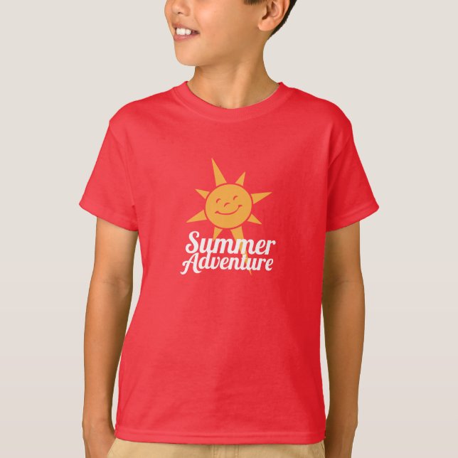 Sommer-Abenteuer-Hauptlager-Logo - Kind T-Shirt (Vorderseite)