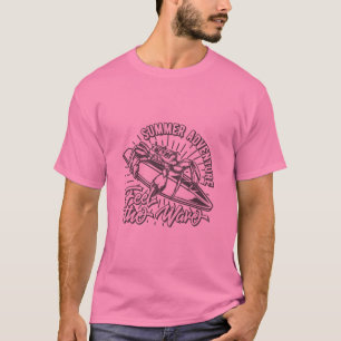 Sommer-Abenteuer Vintage-Surf-Design T-Shirt