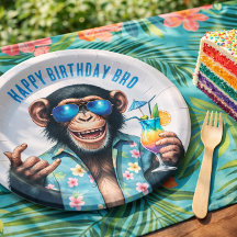 Sommer Affe Alles Gute zum Geburtstag Bruder Somme