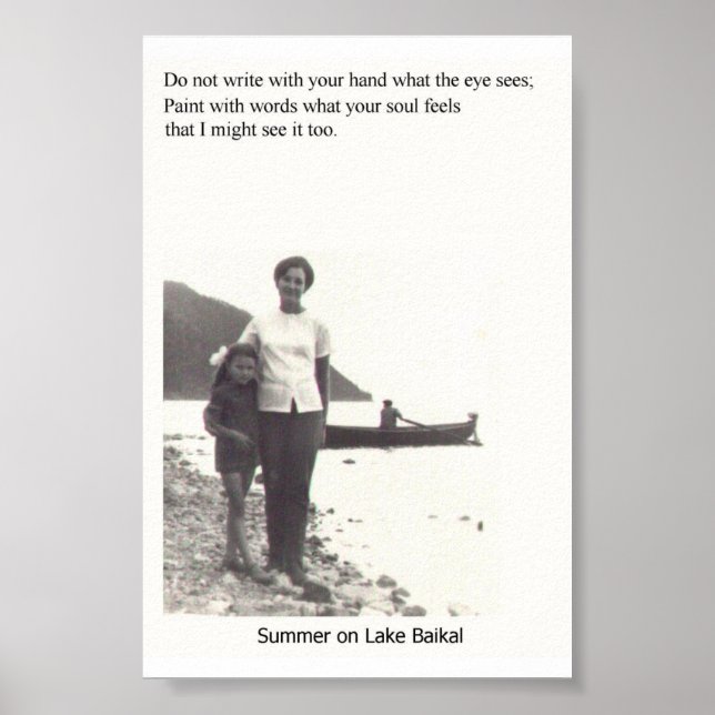 Sommer am Baikalsee Poster (Vorne)
