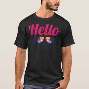 Sommer am Strand Hallo Sommerurlaub T-Shirt